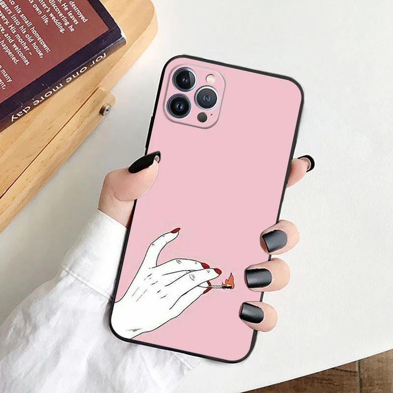Подходит для чехла для мобильного телефона iPhone13 Mini, чехол для мобильного телефона с изображением девушки из мультфильма, окрашенный и устойчивый к падениям, маленький