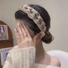 Женская повязка на голову с широкими полями и бриллиантами 2023 года: Элегантный аксессуар для умывания лица со стразами