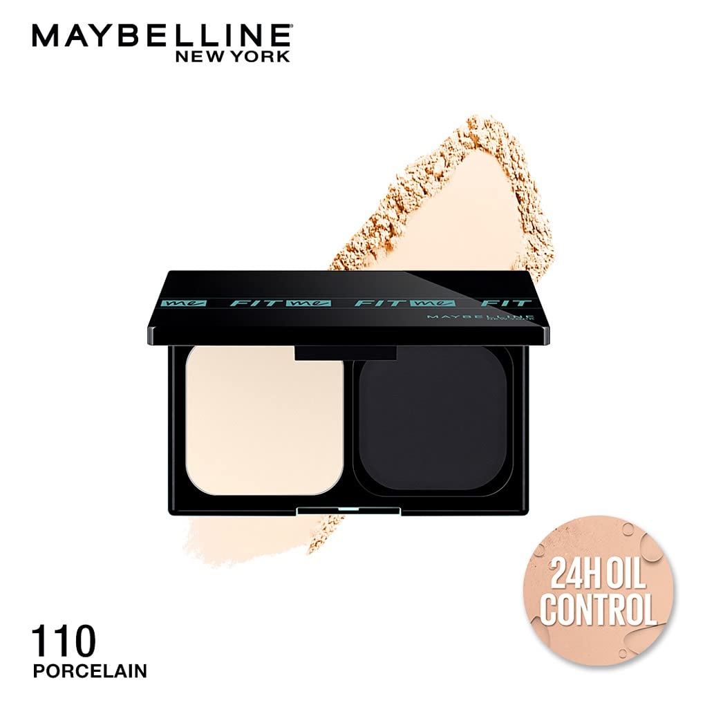 Maybelline New York Fit Me Ultimate Powder Foundation 110 Full Matte Coverage 9g With SPF44 Longlasting Oil Control Lightweight Finish