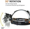 Powerful T6 LED Induction Headlamp USB Rechargeable Headlight Aluminium Alloy Outdoor Waterproof Head Lamp High Lumen Head Torch