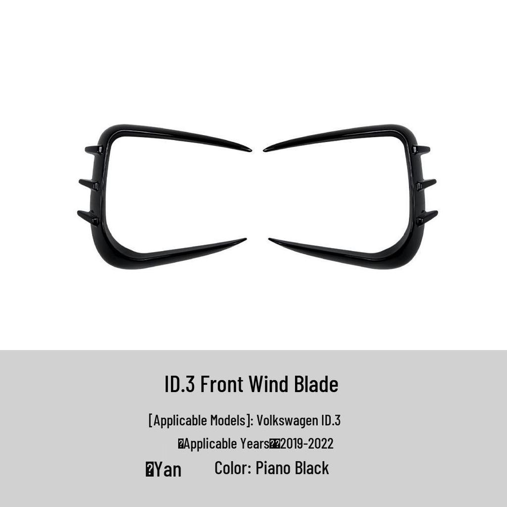 Volkswagen ID.3 2019-2022 Front Bumper Air Vent Grille Wind Deflector Car Sticker Trim