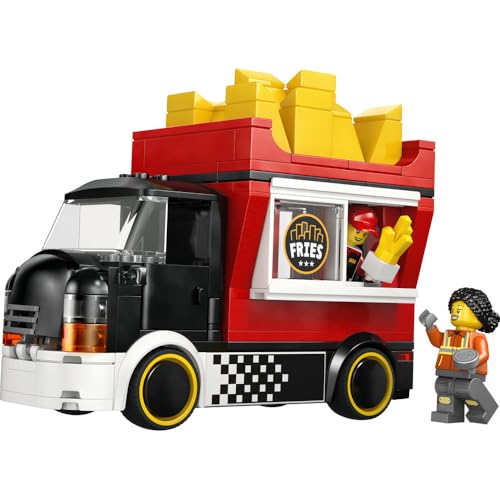 Игрушка LEGO City Грузовик с картошкой фри - Подарок на день рождения, Конструктор, Образовательная игрушка для мальчиков и девочек, Возраст 5, 6, 7, 8 лет, Транспортное средство, Автомобиль, Миниатюрный автомобиль,