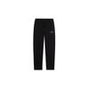 Wade Series Solid Color Letter Print Fleece-Lined Warm Knit Sports Pants Men Bottoms Black AKLSC25-1