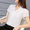 Elegant Women Casual Short Sleeves Chiffon Shirt For Summer Office And Formal Wear