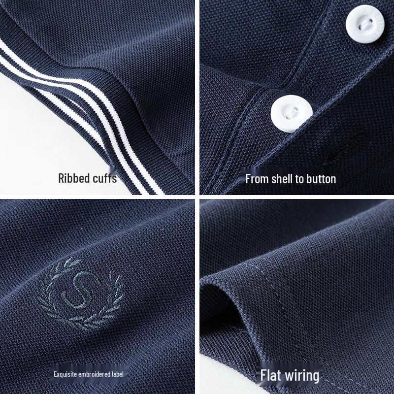 Мужская футболка-поло из чистого хлопка