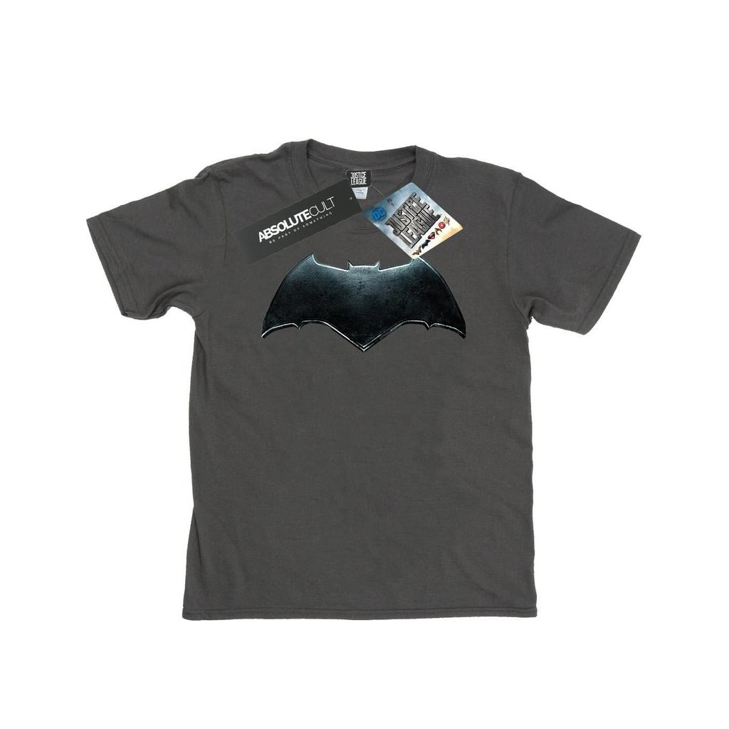 DC Comics Mens Justice League Movie Batman Emblem T-Shirt