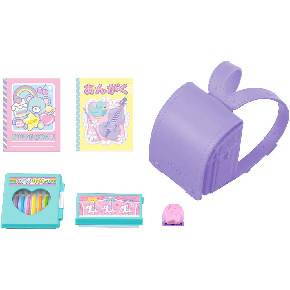 Takara Tomy Licca-chan LG-09 Stylish Backpack Set, Dress-Up Playhouse Toy, Ages 3 and up