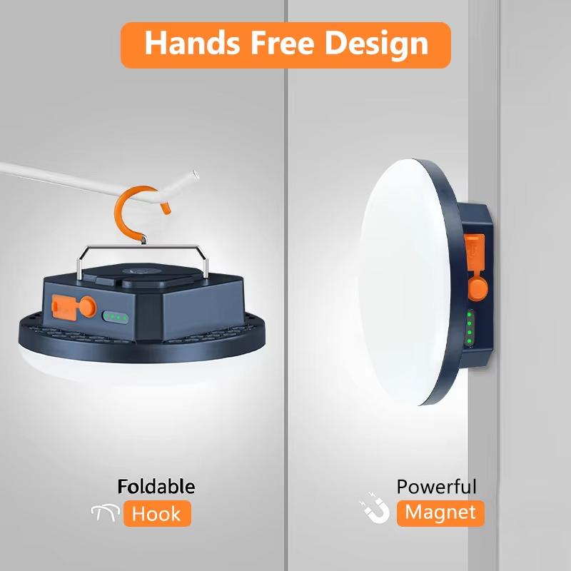 NEW LED Tent Light Rechargeable Lantern Portable Emergency Night Market Light Outdoor Camping Bulb Lamp Flashlight Home