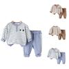 Kids Casual Long-Sleeve Set, Comfortable Daily Wear Outfits