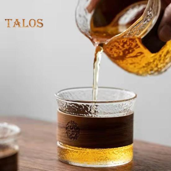 Питьевая кружка, полупрозрачная для хранения, высокая термостойкость, модная стеклянная чашка с защитой от ожогов, чашка для чая с деревянным кольцом, предметы домашнего обихода