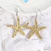 Bohemian Starfish Earrings Pendant Exaggerated Earrings Jewelry Gifts Starfish Ear Stud  Women