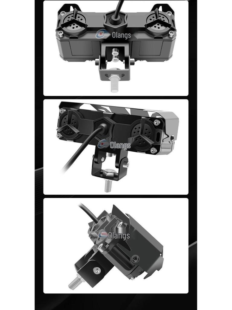 Cross-Border Exclusive LED Motorcycle Headlight: High Beam Four-Eye High-Low Beam Spotlight