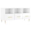 VidaXL TV Stand High Gloss White 102x36x50 Cm Engineered Wood 829022