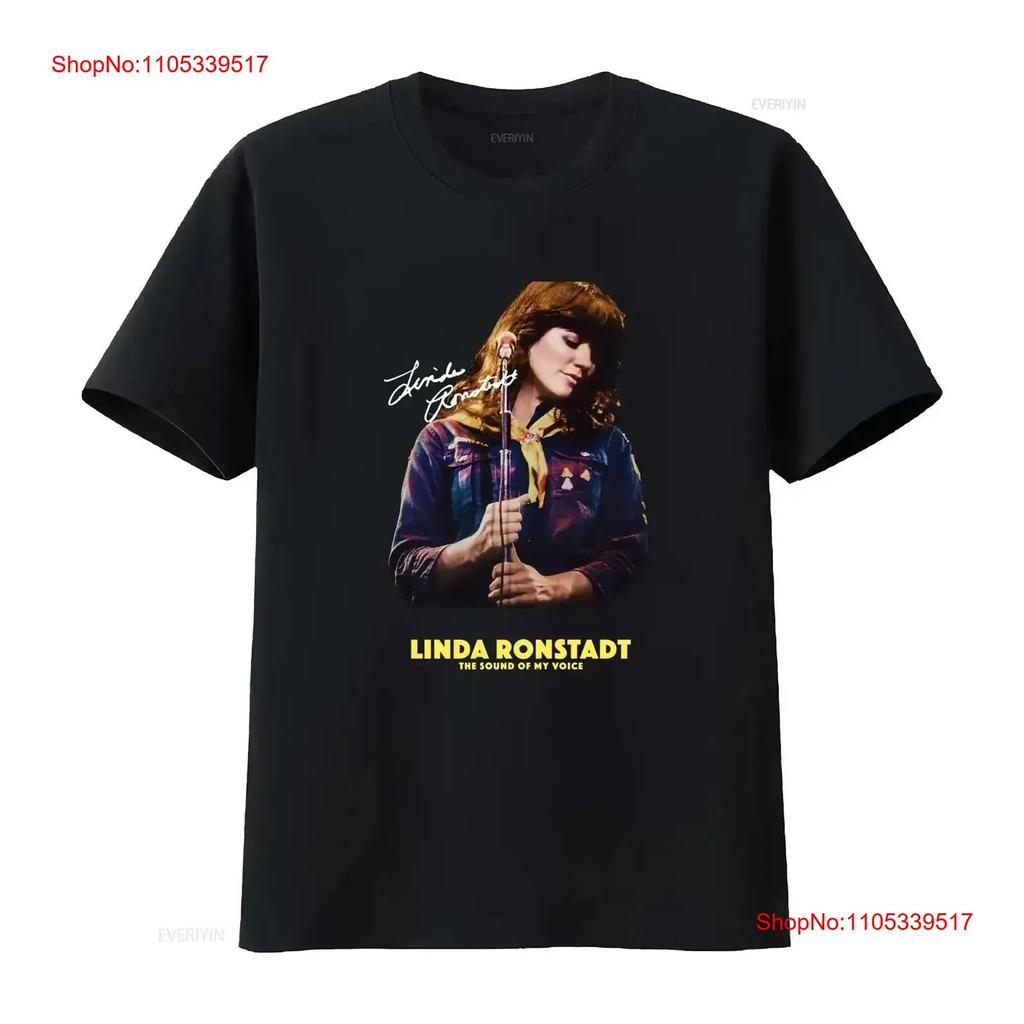 Linda RonstadT T Shirt Black All size vintage Washed Stretched Comfortable For Everyday Wear Ve