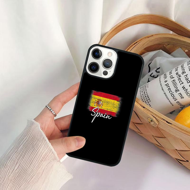 Чехол для телефона с флагом Испании для iPhone 17 Air 16 15 14 11 12 13 Pro MAX Plus coque Чехол Оболочка