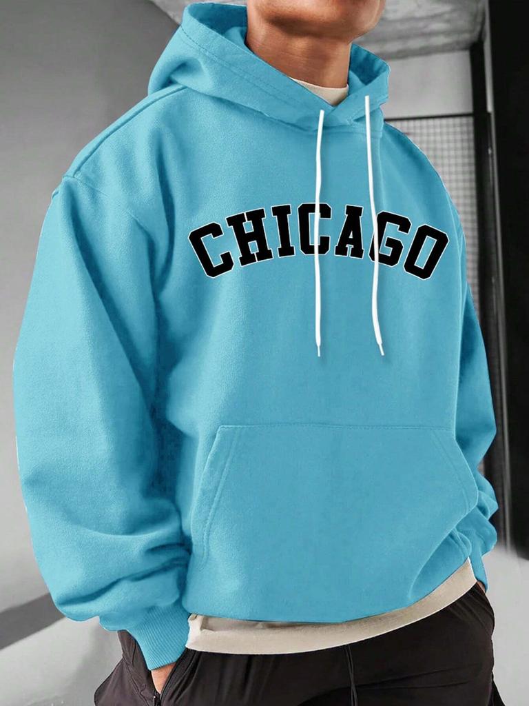 Мужская толстовка Manfinity Homme свободного кроя с капюшоном, карманом-кенгуру и завязками на шнурке