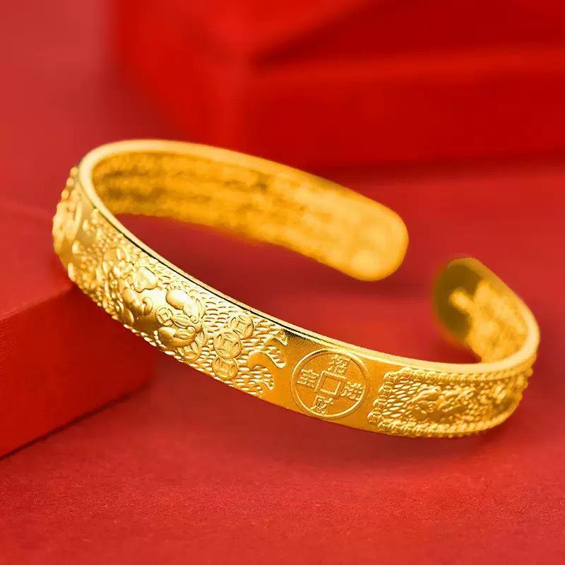 Браслет Xiaohongshu с драконом и фениксом, 10 мм, на застежке-слайдере: Женский браслет "Цветок сливы и Звезда с двумя рыбами"