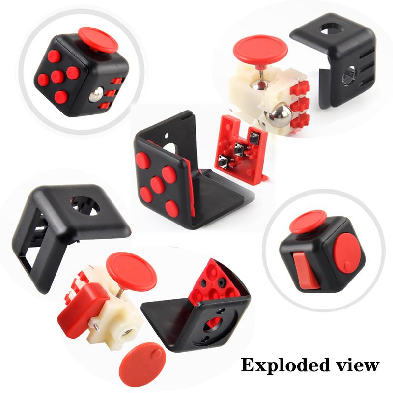 Кубик 6/12 сторон Игрушка для снятия стресса Радужный Аутизм СДВГ ОКР Тревожность Сенсорные игрушки Настольная игрушка для детей и взрослых