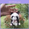 Plush Charming Animal Keychain With Adorable Cow And Panda Design Gift Perfect