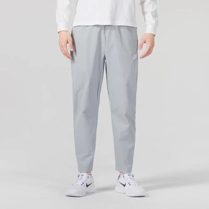 Nike Спортивные брюки Club Woven Tapered Knit, мужские, светло-дымчато-серые, DX0625-077