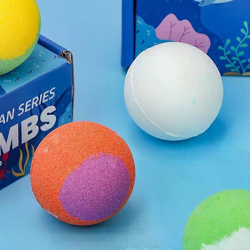 12Pcs Ocean Series Bath Bombs with Surprise Toys, Natural Aromatherapy Bath Fizzers with Cute Ocean Animal Toys, Rich Bubbles Spa Bath for Kids & Adul