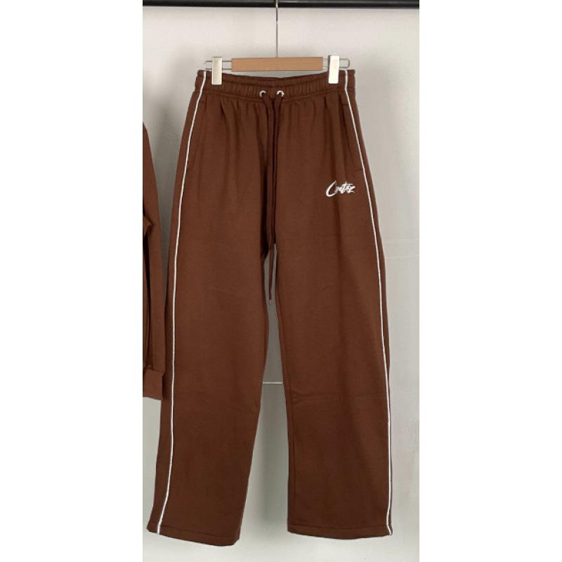 Унисекс Уличная ретро куртка и брюки с принтом дьявола, на воротнике-стойке, на молнии.