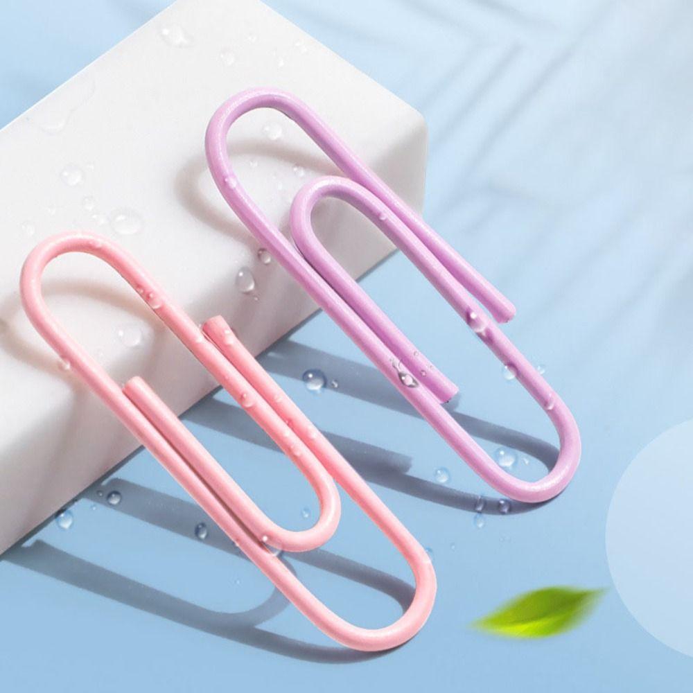 160/500PCS Stationery Paper Clips Morandi Paper Organizer Colorful File Bookmark
