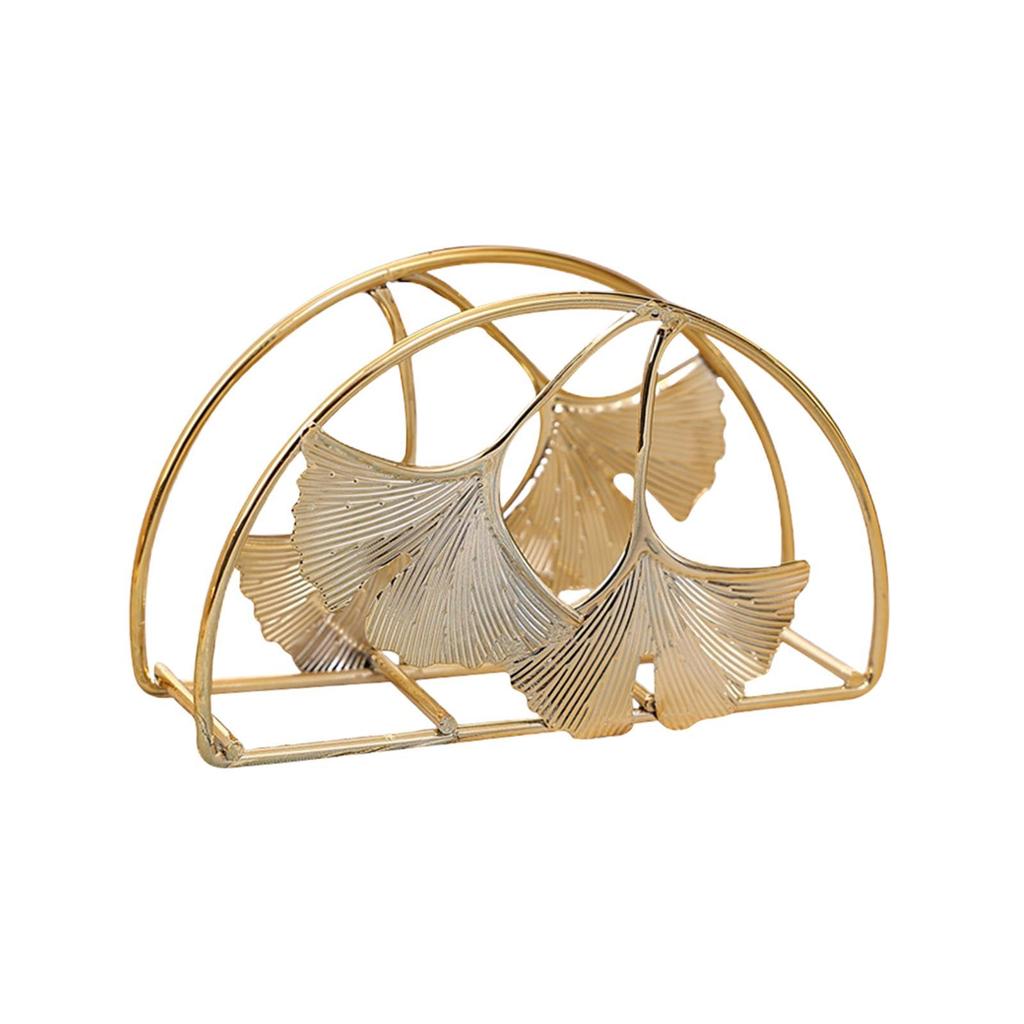 Modern Luxury Golden Metal Napkin Serviette Holder Dispenser Rust Resistant Paper Tissue Rack Home Party Table Decoratioon