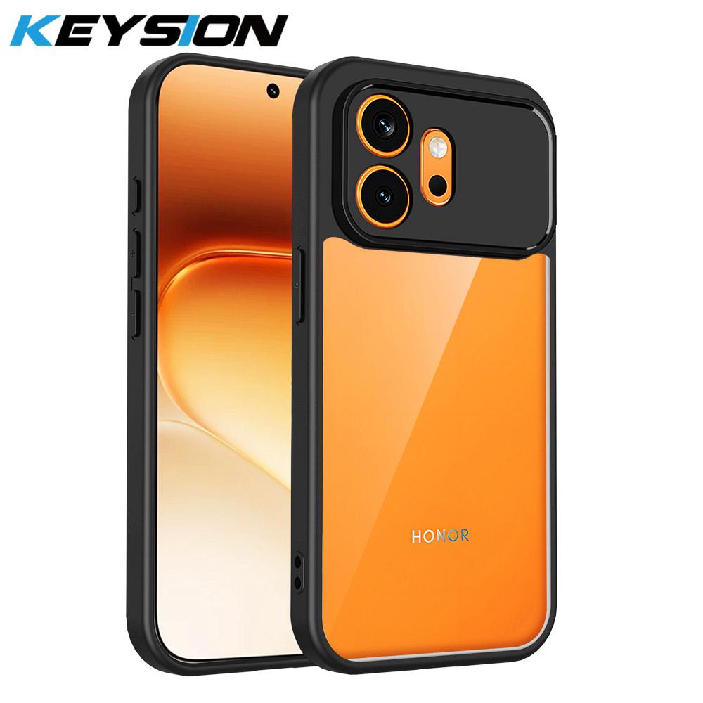 KEYSION Прозрачный чехол для телефона HONOR 600 Pro 5G Мягкий силикон+ПК HD Прозрачная противоударная задняя крышка для Huawei Honor 600