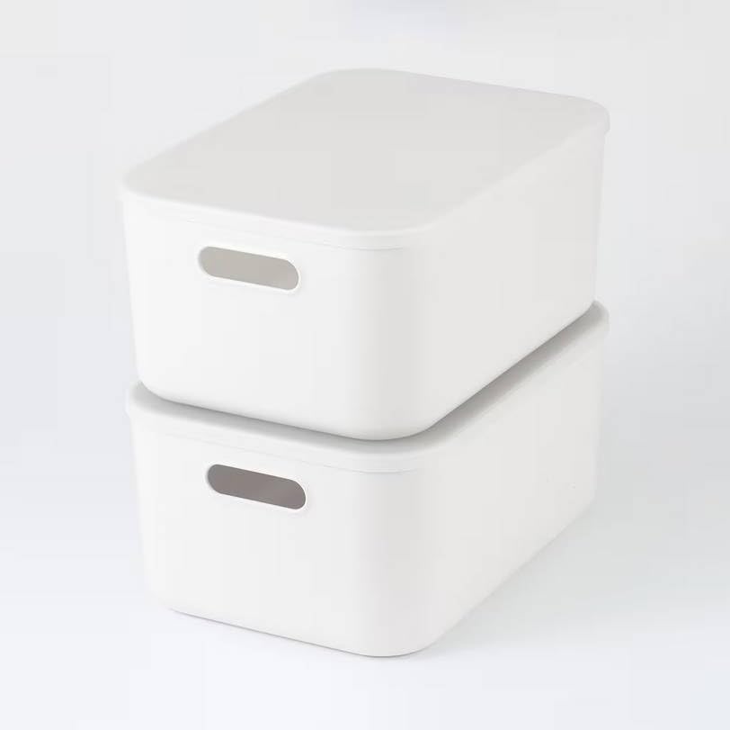 Muji Soft Polyethylene CaseMedium Approximately Width 25.5Depth 36Height 16cm Costume Case Storage Box