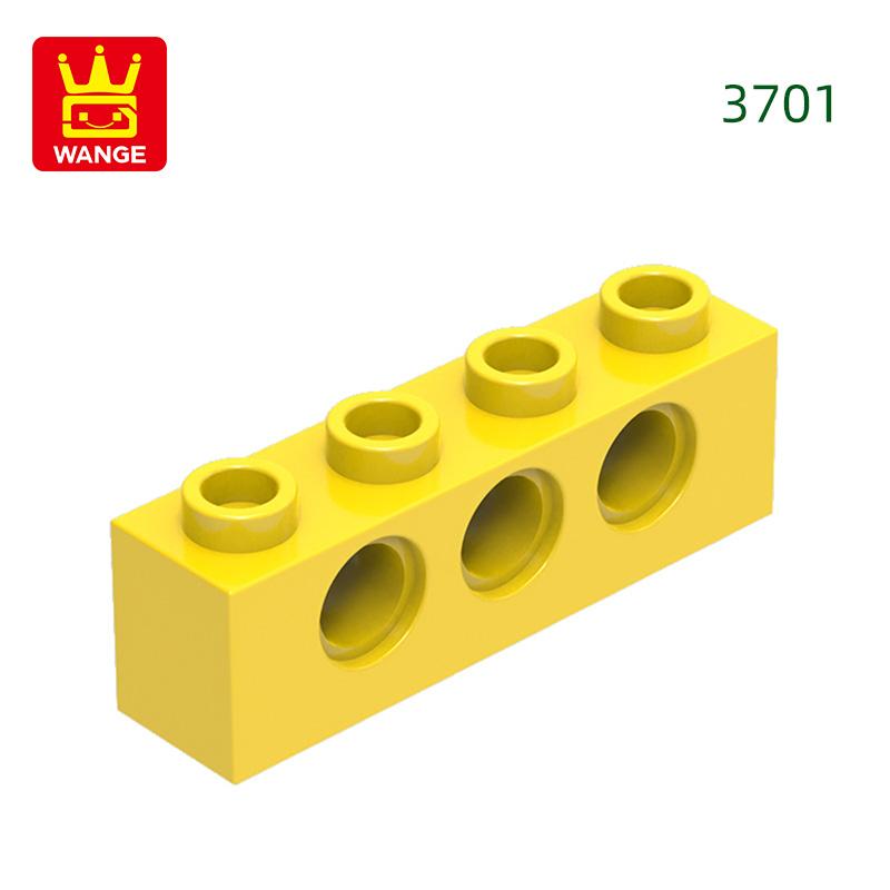 69 шт./лот 3701 1x4 3 отверстия Строительный блок Moc Технический компонент Совместим со всеми Кирпичи DIY Детские игрушки Подарочная коробка