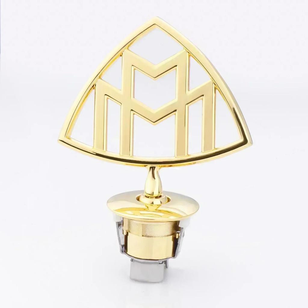 CEV5 3D Car Front Bonnet Hood Emblem Round Zinc Alloy Badge For Mercedes Benz C E S Class W204 W205 W212 W213 W211 W220 W222 W223