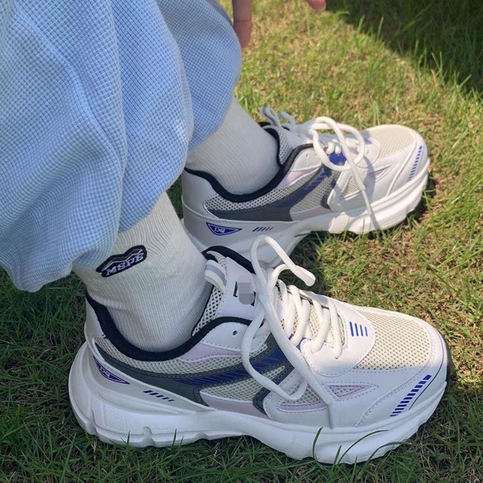 Мужские и женские кроссовки больших размеров, женская повседневная обувь, модные кроссовки на массивном каблуке, женская спортивная обувь на толстой подошве, обувь большого размера