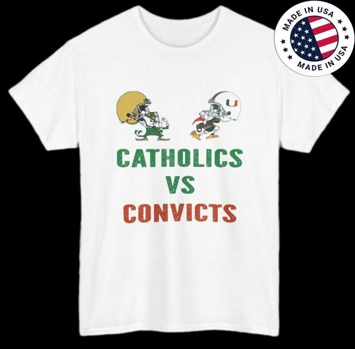 Catholics Vs Convicts 1988 T-Shirt AB4742