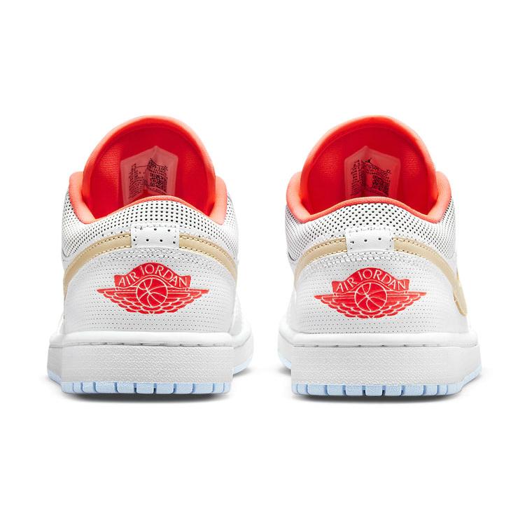 Jordan 1 Низкие белые женские кеды с кунжутом DC9509-100