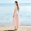 Lightweight pleated skirt that covers the hips