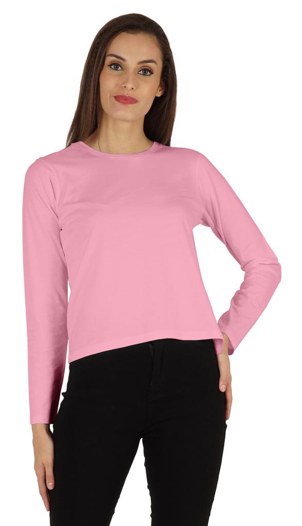 Inkmeso Perfect Long Sleeves T-shirt For Women Casual Regular Fit Basic Solid Everyday Tee