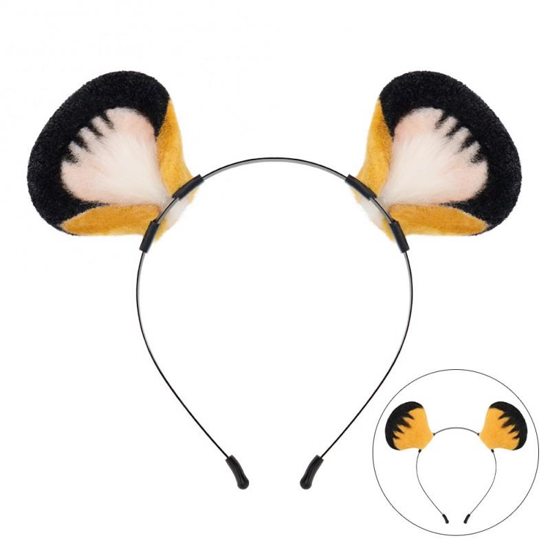 Cosplay Costume Set Adults - Fluffy Animal Ears Headband Bowknot Tail Accessory Game-Themed Outfit Anime Conventions