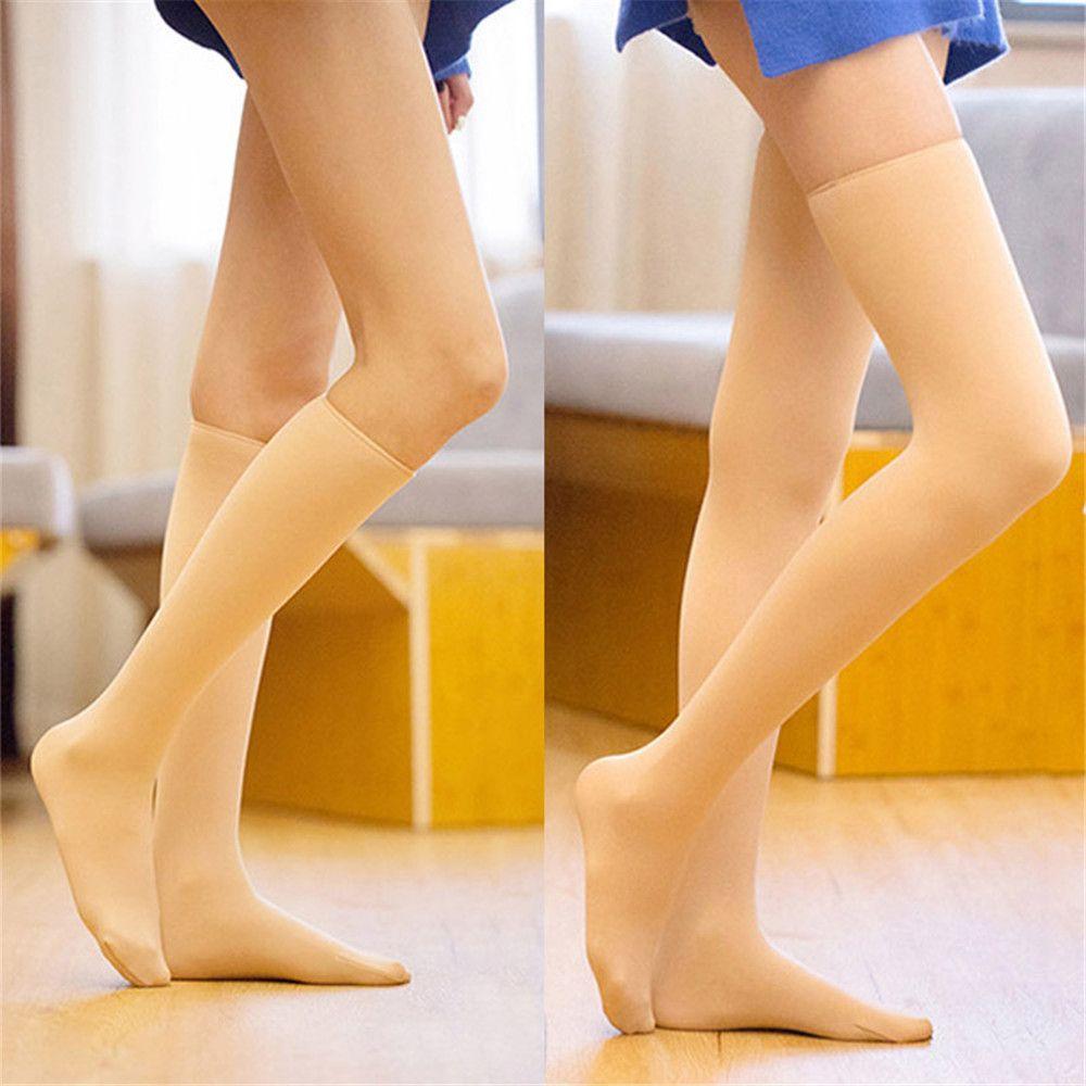 Thermal Wool Cashmere Snow Long Socks Knee Gaiters Socks Velvet Floor Hosiery Sleeping Stockings