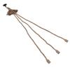 Hemp Rope Vintage Pendant Light Cord Hemp Light Cord 1.5m with 3 Bulb Base for House Decoration 85‑265V
