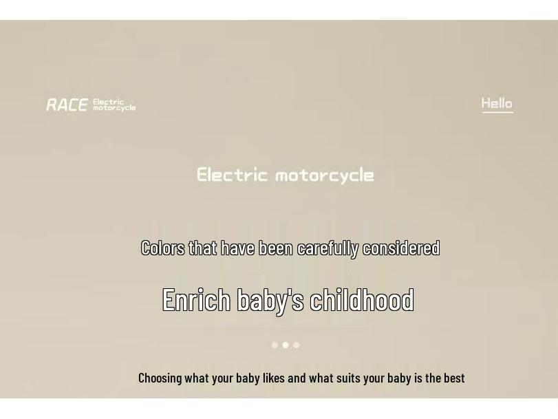 Перезаряжаемый детский электрический трехколесный велосипед - Мотоцикл на радиоуправлении для мальчиков и девочек.