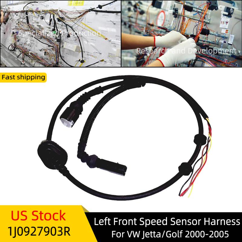 1J0927903R Left Front Speed Sensor Wiring Harness for VW Golf 1998-2014 for VW Beetle Cabrio 1J0 927 903 R Loom Harness Assembly
