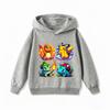 2026 Autumn Winter Cute Pikachu Printed Kids Hoodie Unisex Boys Girls Warm Casual Hooded Sweatshirt