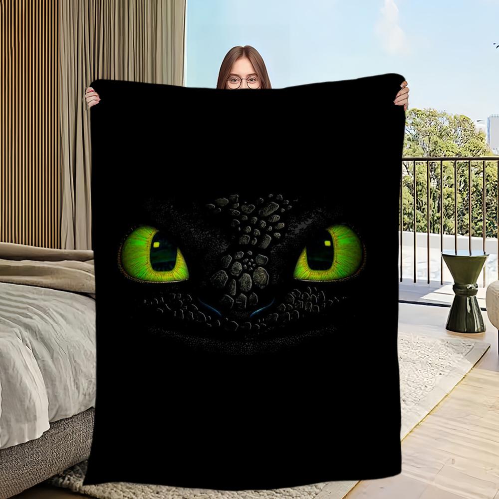 H-Как T-Тренировать Y-Вашего D-Дракона Skicomfort Теплое Мягкое Домашнее Детское Одеяло для Ланча Подходит для Гостиной Офиса Ежедневных Поездок Подарки