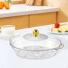 Fruit Bowl with Lid Decorative Dish Container Multipurpose Dessert Tray Food Serving