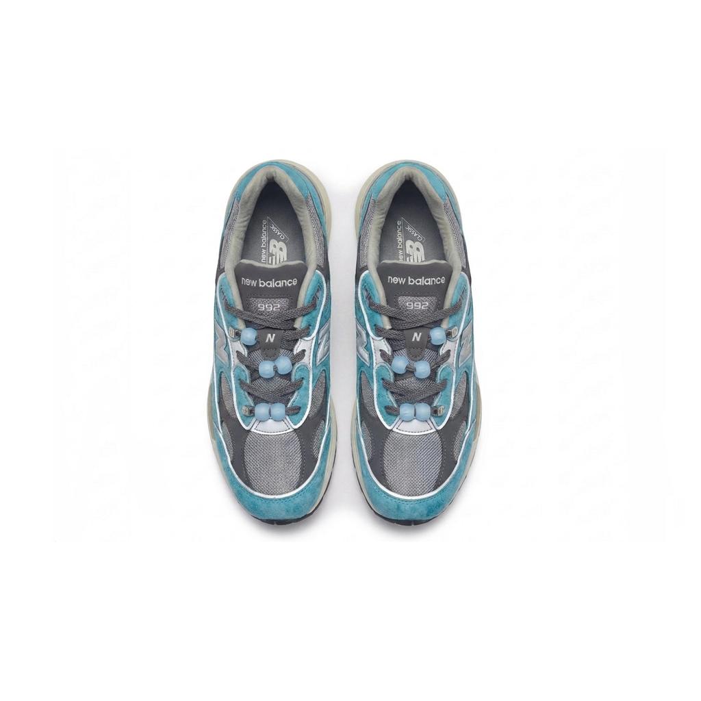 New Balance NB 992 Slip Resistant Low top Running Shoes Unisex Gray Blue U992GY(Team80-S-BOX)