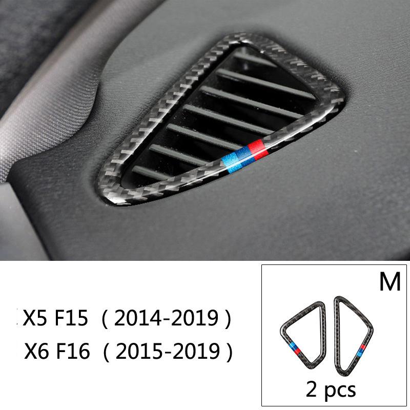 Мягкие наклейки из углеродного волокна на выходе воздуха, накладка, Стайлинг автомобиля для BMW 1 2 3 4 5 7 Series X1 X3 X4 X5 X6 F30 F10 F15 F16 G30