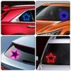 Solar Charging LED Car Window Lights Star Shaped Sparkling Mood Lights Neon Lights Car Interior Light Window Glowing Decoration