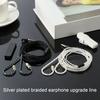 Headphone Cable Wear-resistant Silver Plated B/C/MMCX Pin