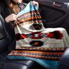 Native American Pattern Blanket Flannel Blanket for bed, sofa, Camping, Hiking, Picnic Essentials, gift for family Fan gifts